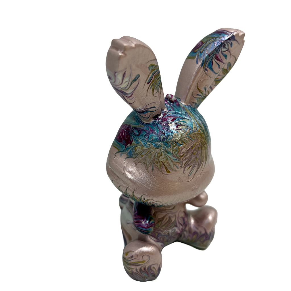 Easter Bunny Figurine - Sitting Pose (small size 10cm) #10