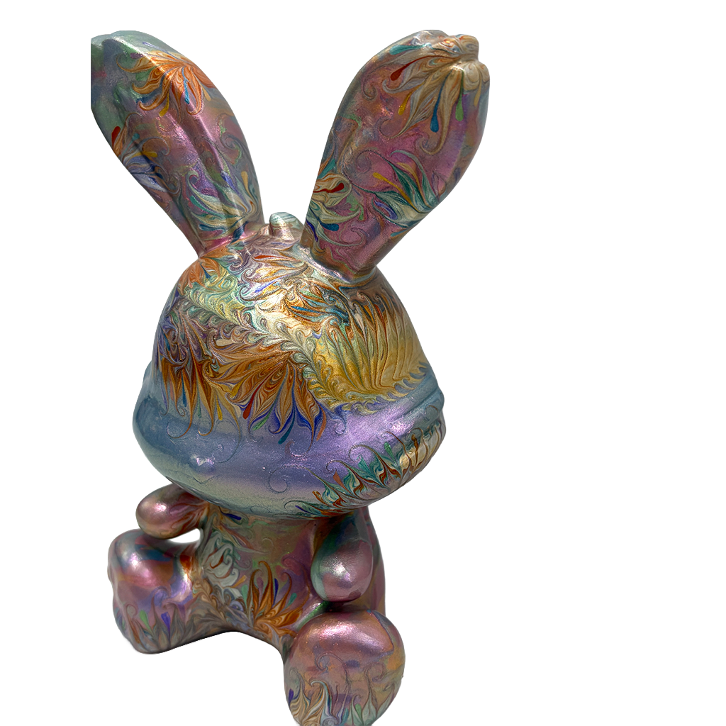 Easter Bunny Figurine - Sitting Pose (medium size 15cm) #11