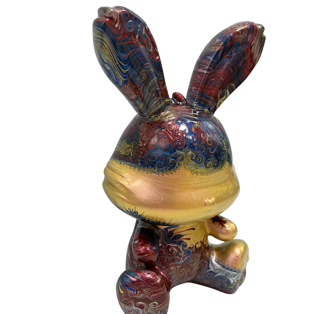 Easter Bunny Figurine - Sitting Pose (medium size 15cm) #12
