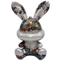 Easter Bunny Figurine - Sitting Pose (medium size 15cm) #13