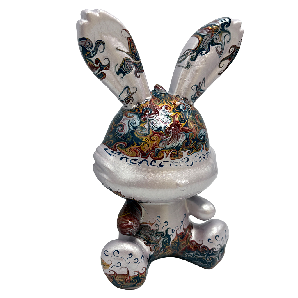 Easter Bunny Figurine - Sitting Pose (medium size 15cm) #13