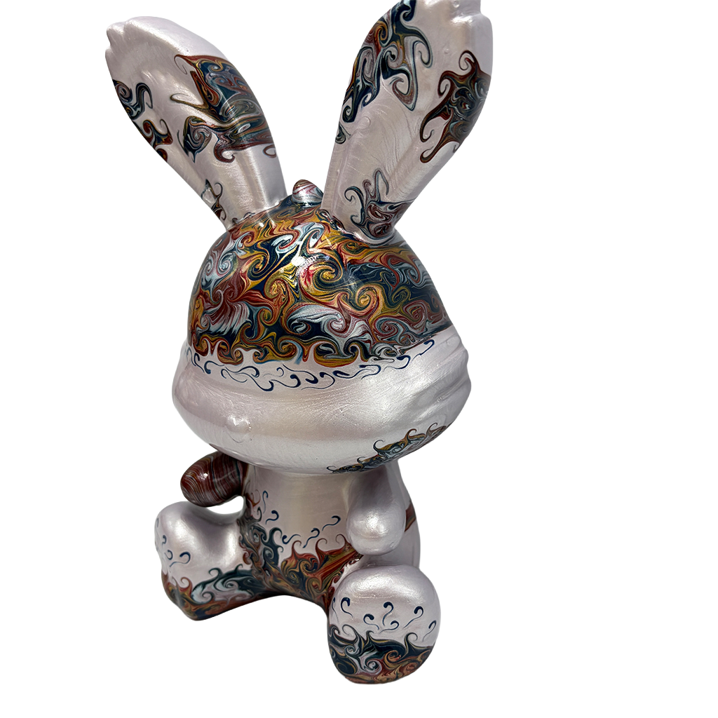Easter Bunny Figurine - Sitting Pose (medium size 15cm) #13