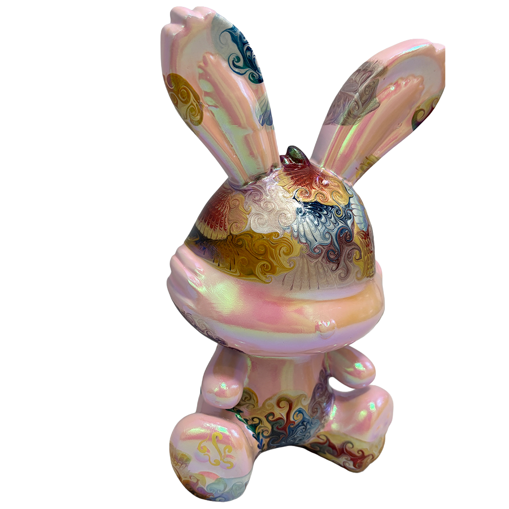 Easter Bunny Figurine - Sitting Pose (medium size 15cm) #14