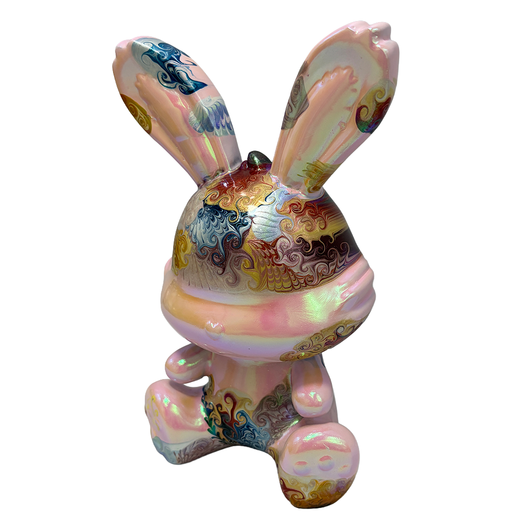 Easter Bunny Figurine - Sitting Pose (medium size 15cm) #14
