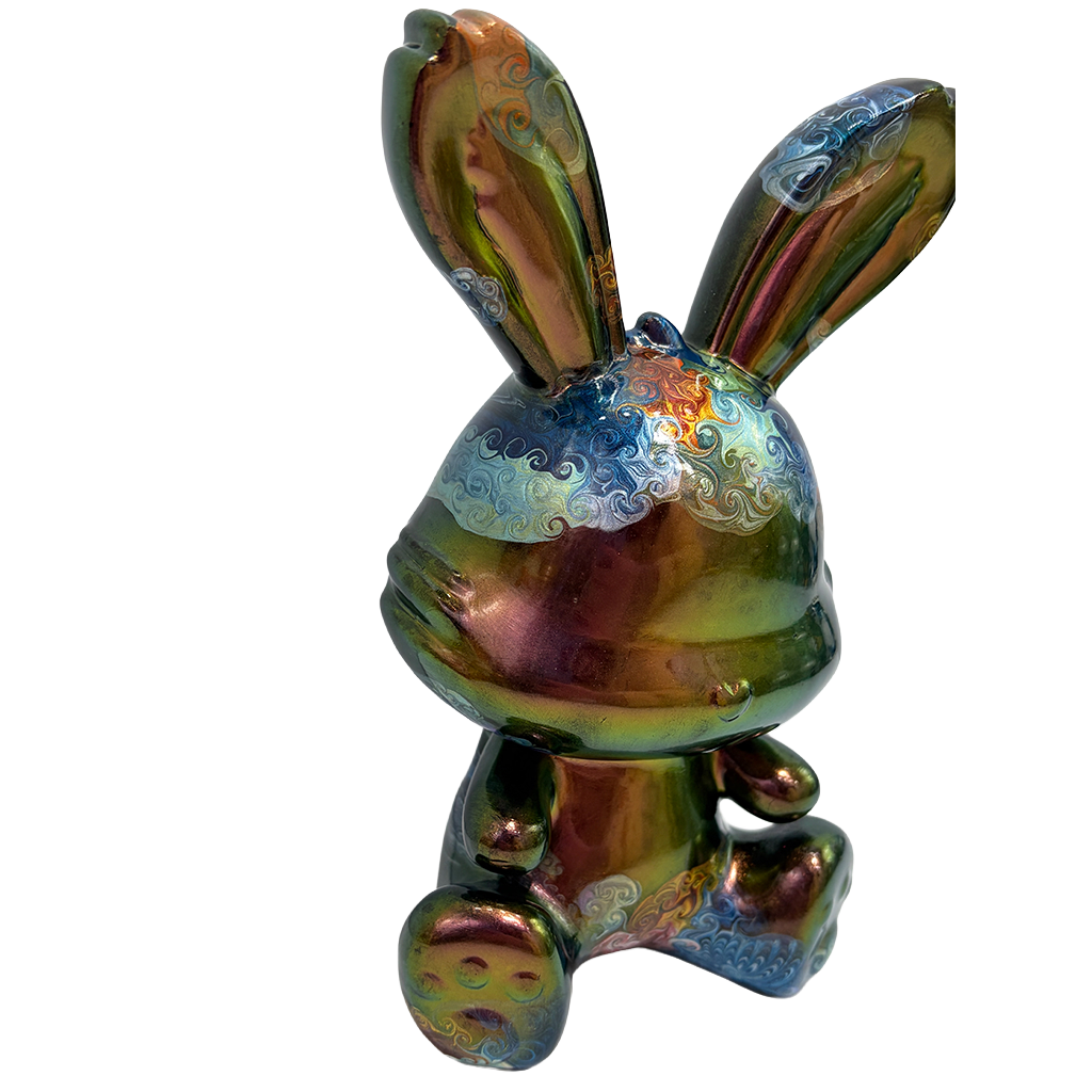 Easter Bunny Figurine - Sitting Pose (medium size 15cm) #15