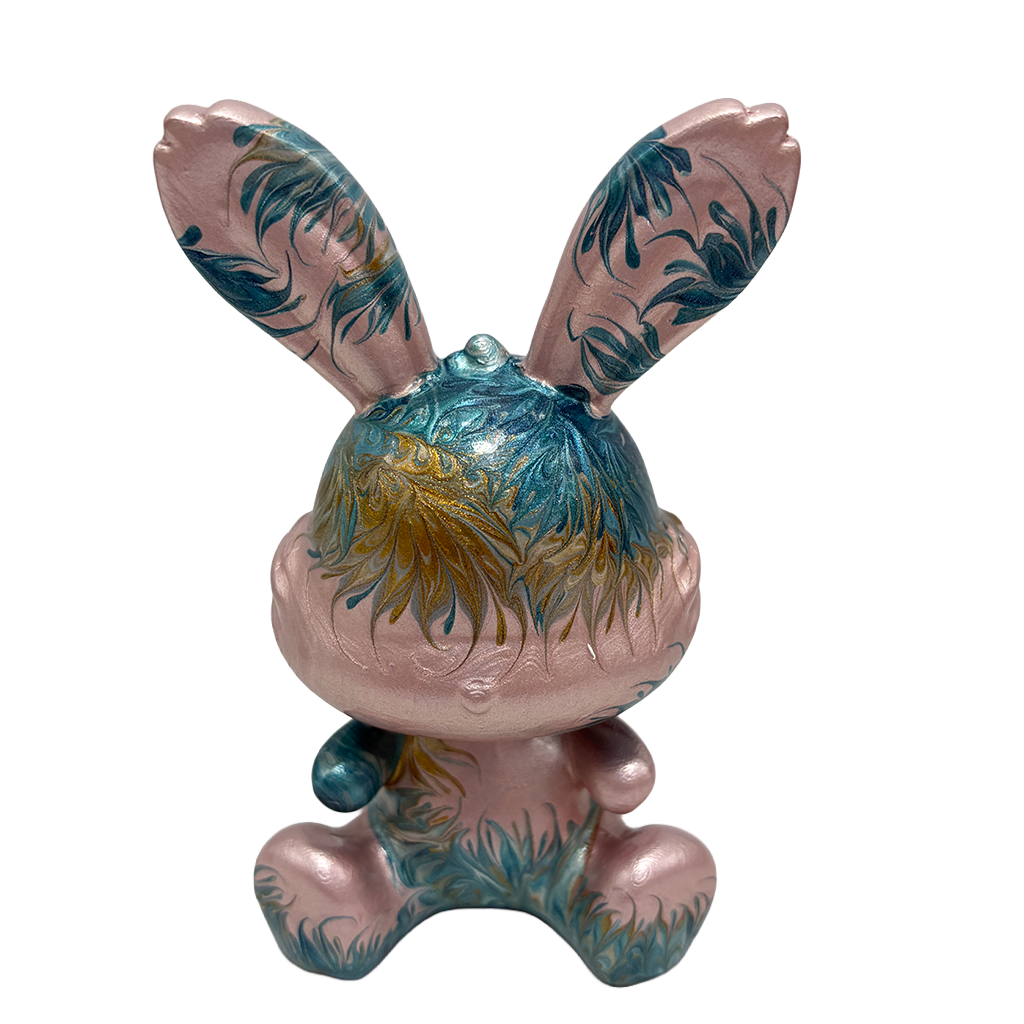 Easter Bunny Figurine - Sitting Pose (small size 10cm) #2