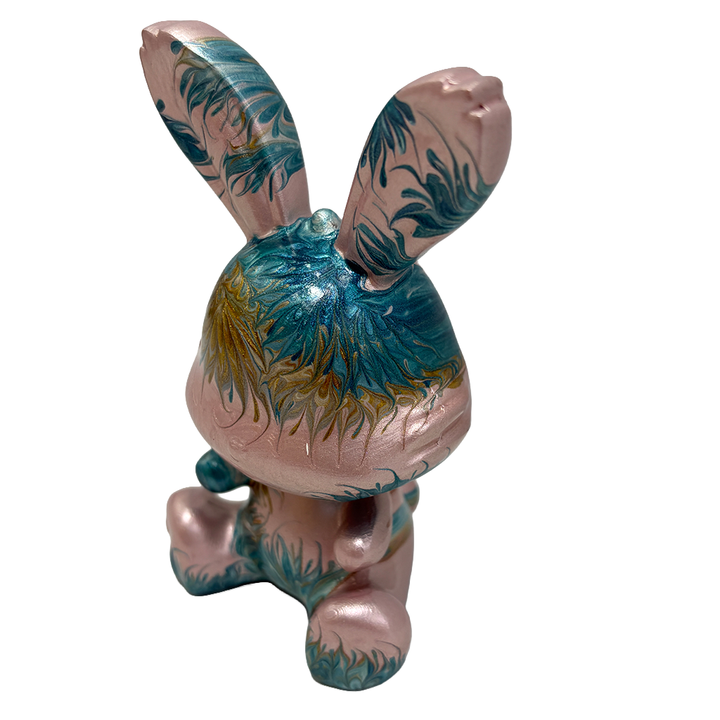 Easter Bunny Figurine - Sitting Pose (small size 10cm) #2