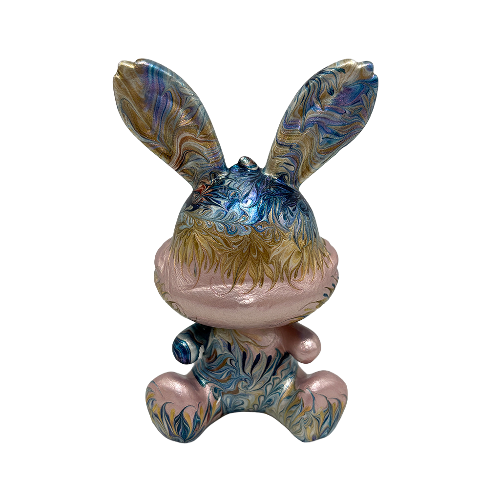Easter Bunny Figurine - Sitting Pose (small size 10cm) #3