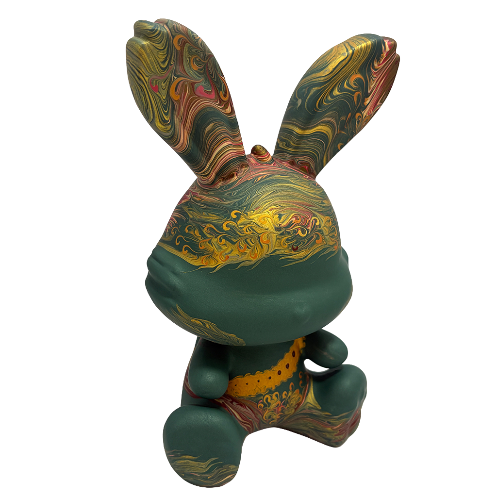 Easter Bunny Figurine - Sitting Pose (medium size 15cm) #3