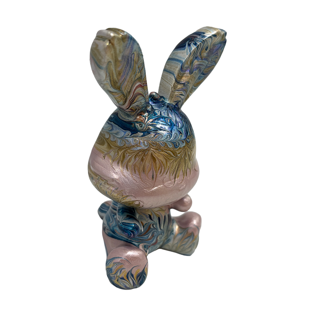 Easter Bunny Figurine - Sitting Pose (small size 10cm) #3