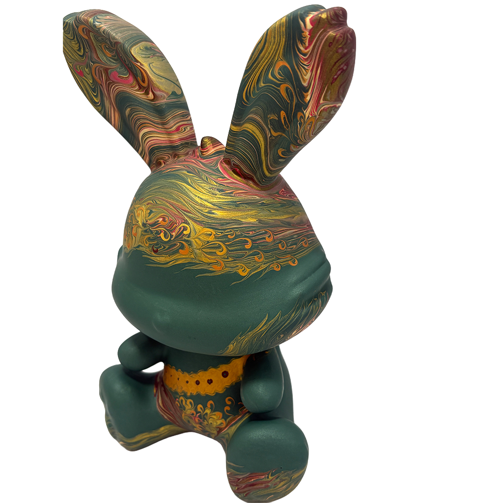 Easter Bunny Figurine - Sitting Pose (medium size 15cm) #3