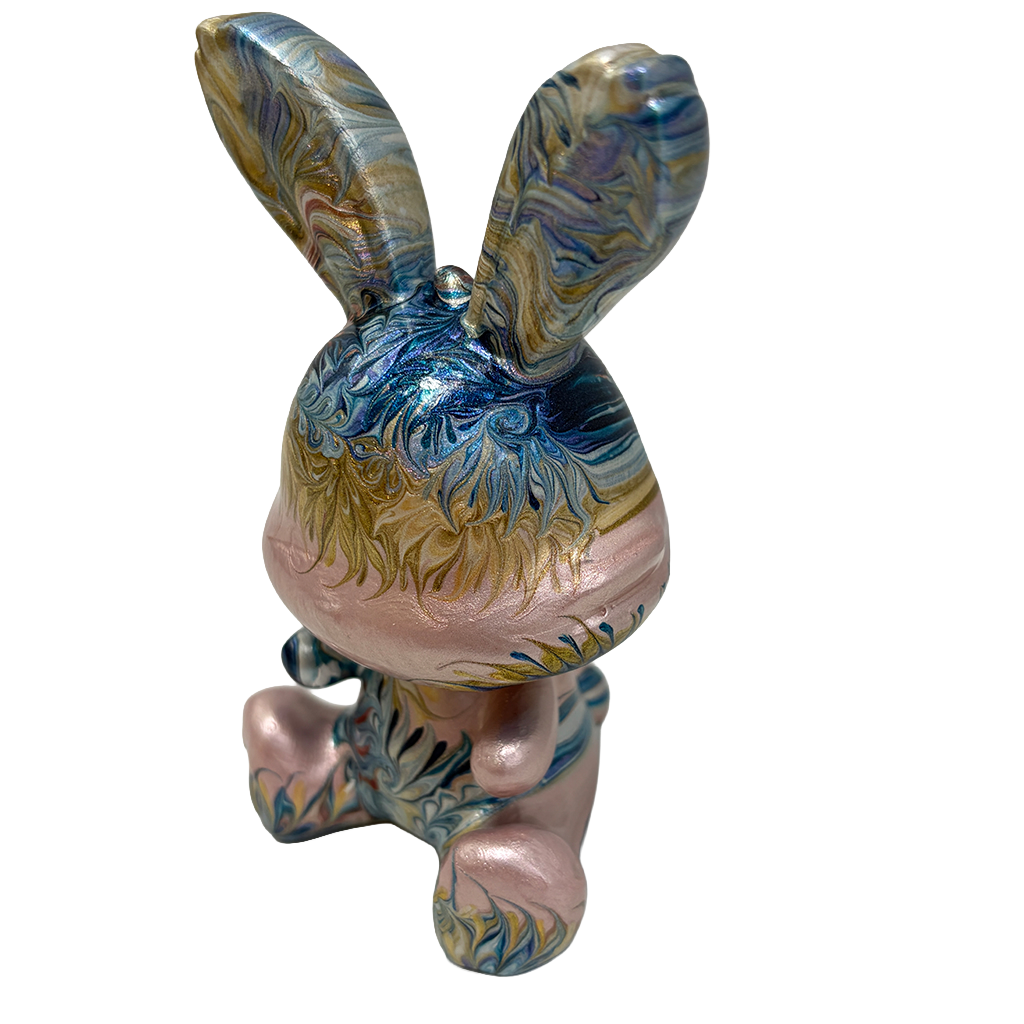 Easter Bunny Figurine - Sitting Pose (small size 10cm) #3