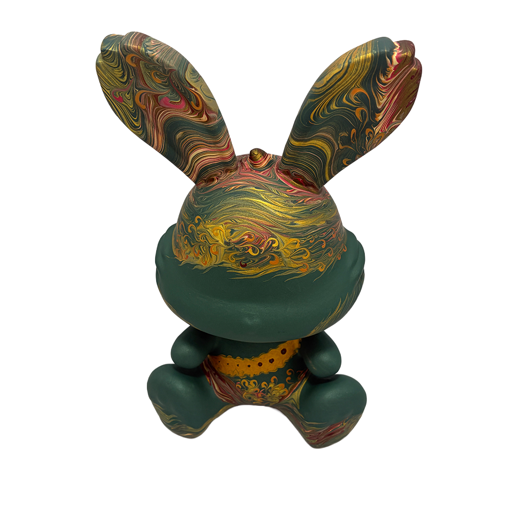 Easter Bunny Figurine - Sitting Pose (medium size 15cm) #3