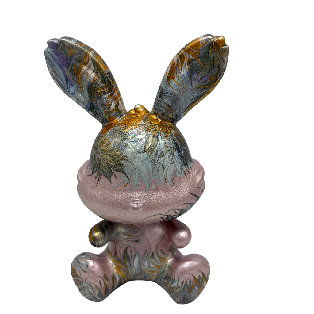 Easter Bunny Figurine - Sitting Pose (small size 10cm) #4