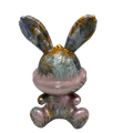 Easter Bunny Figurine - Sitting Pose (small size 10cm) #4