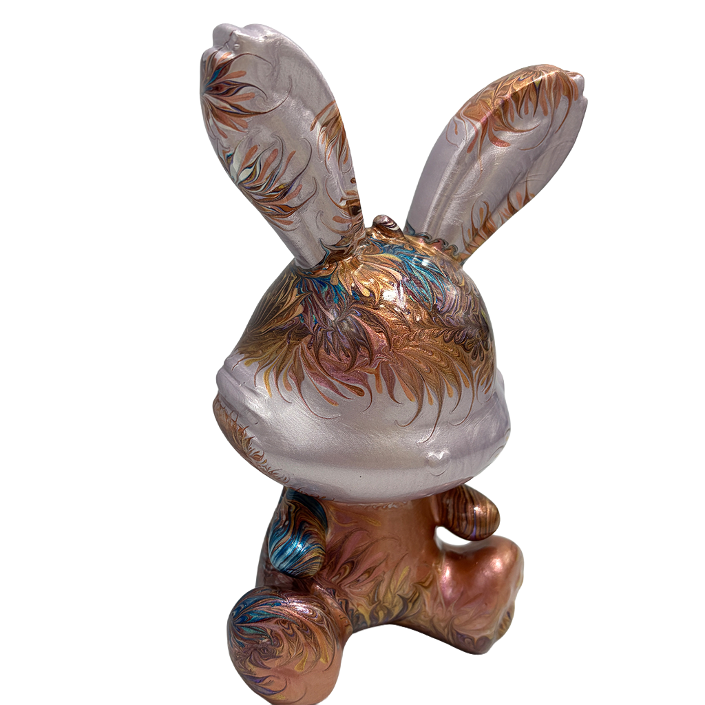 Easter Bunny Figurine - Sitting Pose (medium size 15cm) #4