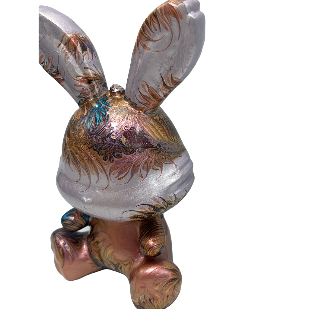 Easter Bunny Figurine - Sitting Pose (medium size 15cm) #4