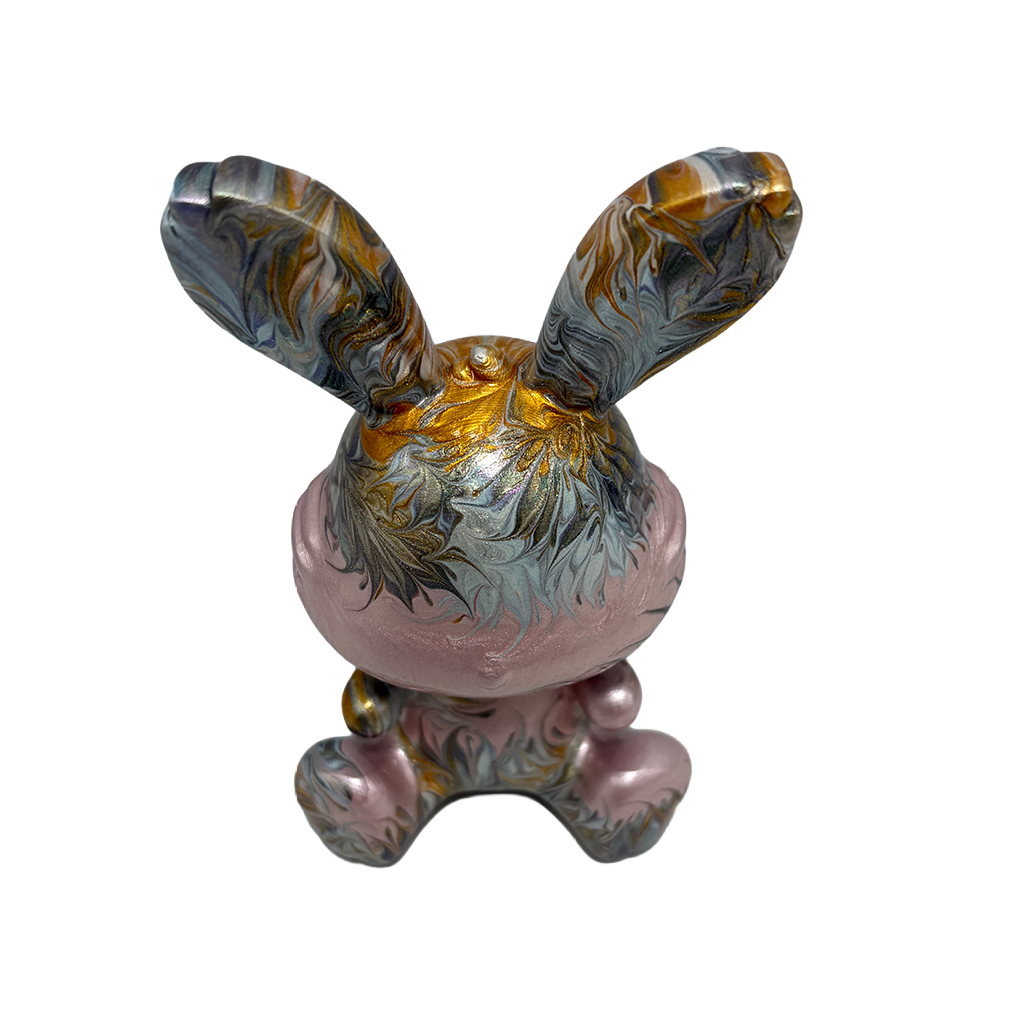 Easter Bunny Figurine - Sitting Pose (small size 10cm) #4