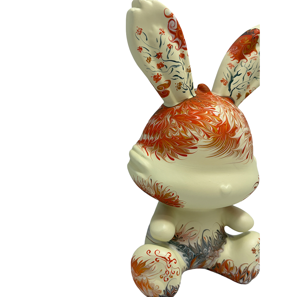 Easter Bunny Figurine - Sitting Pose (medium size 15cm) #5