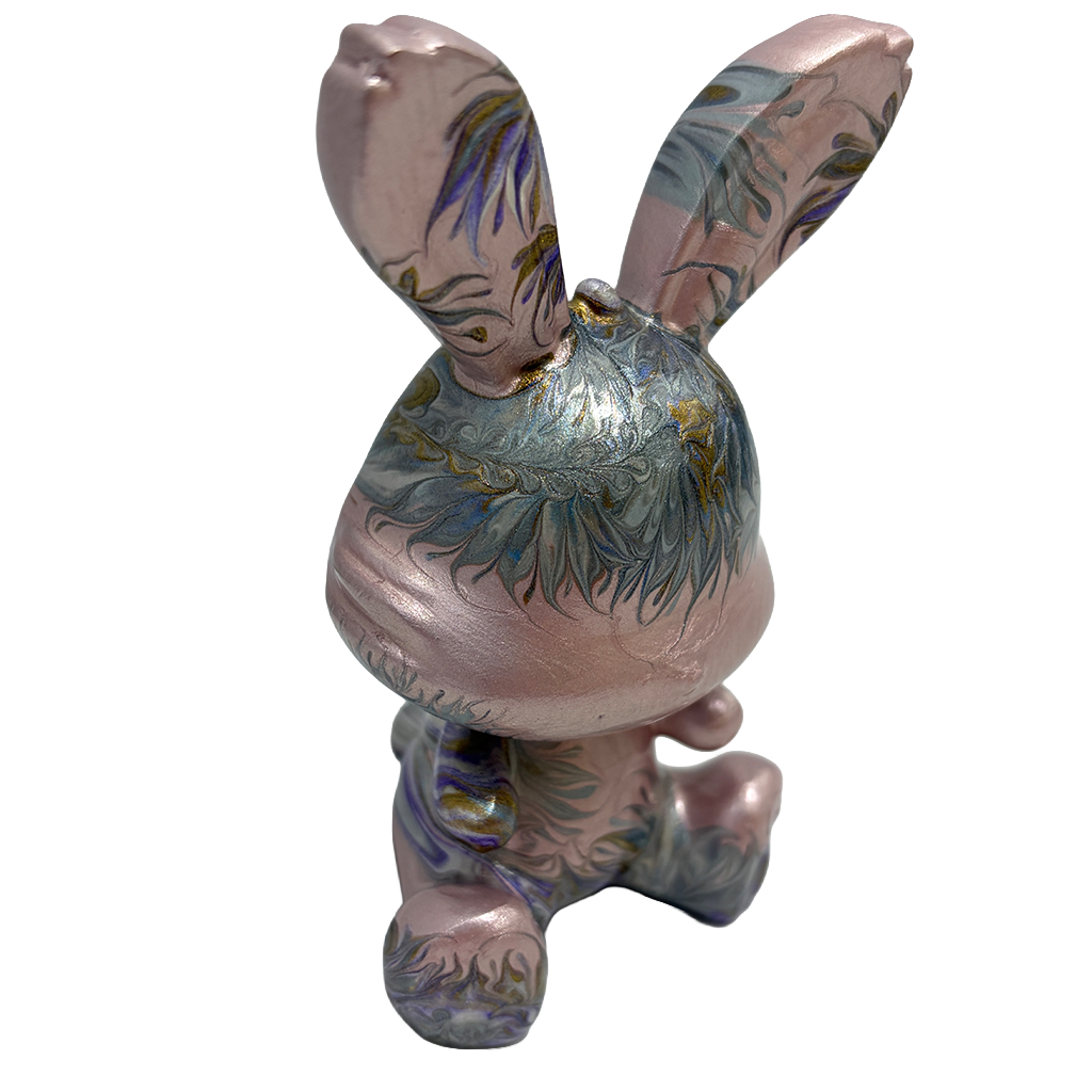 Easter Bunny Figurine - Sitting Pose (small size 10cm) #5