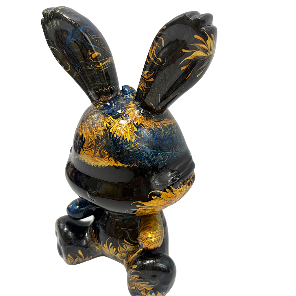 Easter Bunny Figurine - Sitting Pose (medium size 15cm) #7