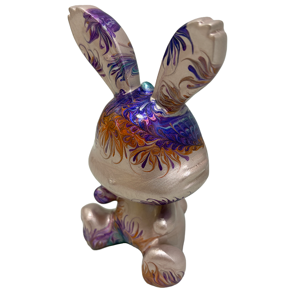 Easter Bunny Figurine - Sitting Pose (small size 10cm) #7