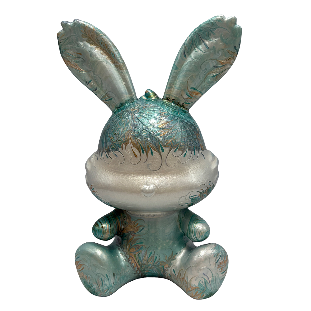 Easter Bunny Figurine - Sitting Pose (medium size 15cm) #8