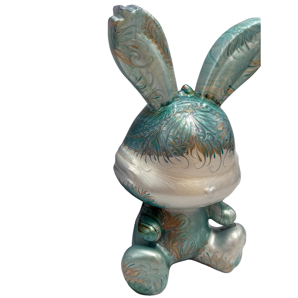 Easter Bunny Figurine - Sitting Pose (medium size 15cm) #8