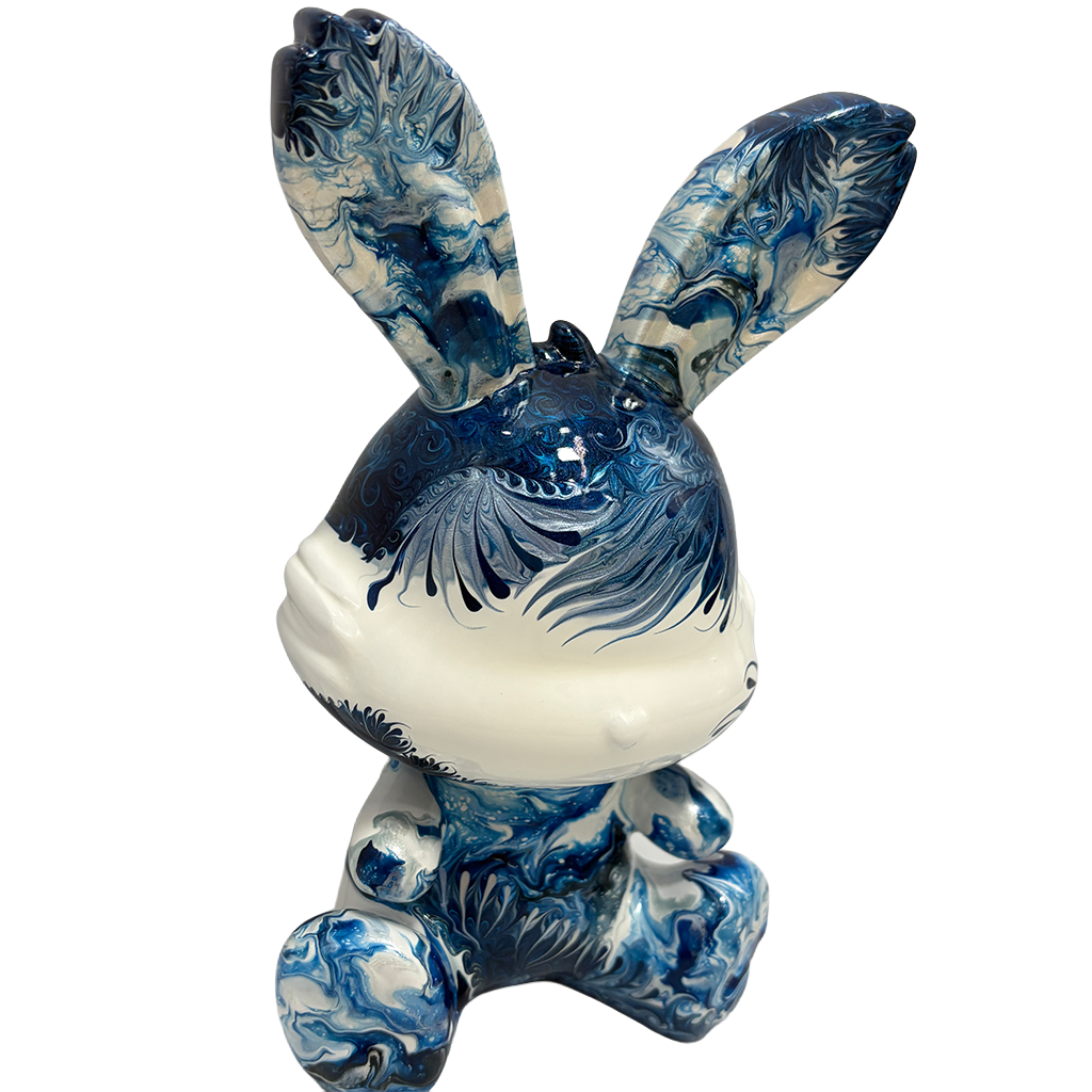 Easter Bunny Figurine - Sitting Pose (medium size 15cm) #9