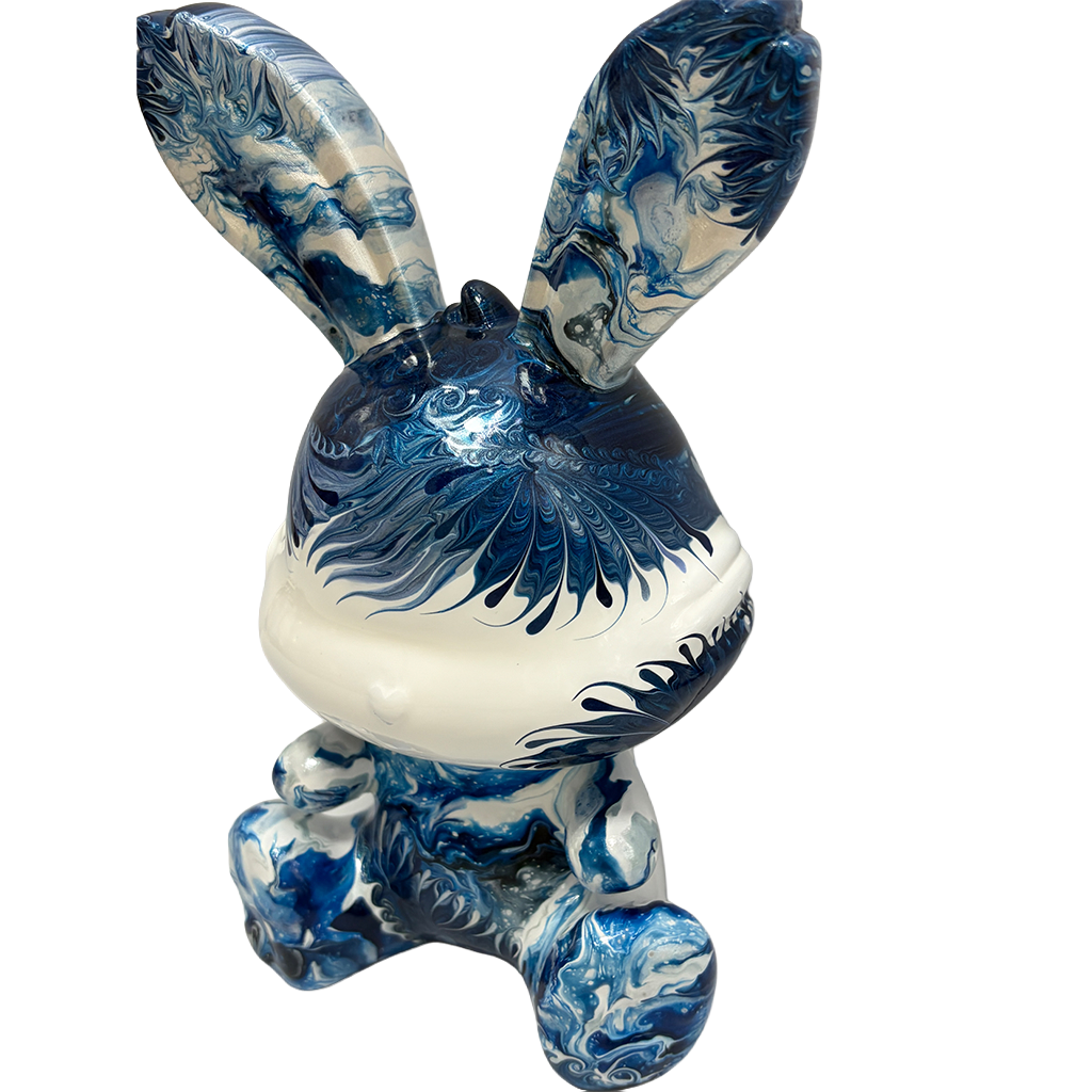 Easter Bunny Figurine - Sitting Pose (medium size 15cm) #9